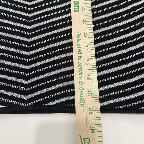 Armani Collezioni Italy Striped Navy White Top Women's L Long Sleeve Pullover - Picture 15 of 16